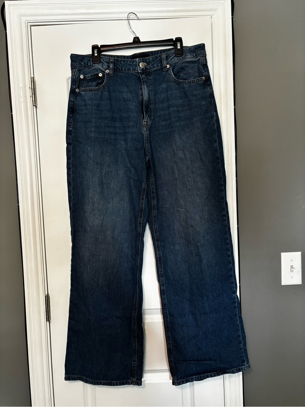 Aeropostale Women’s Dark Blue Wide Leg Jeans Size 14